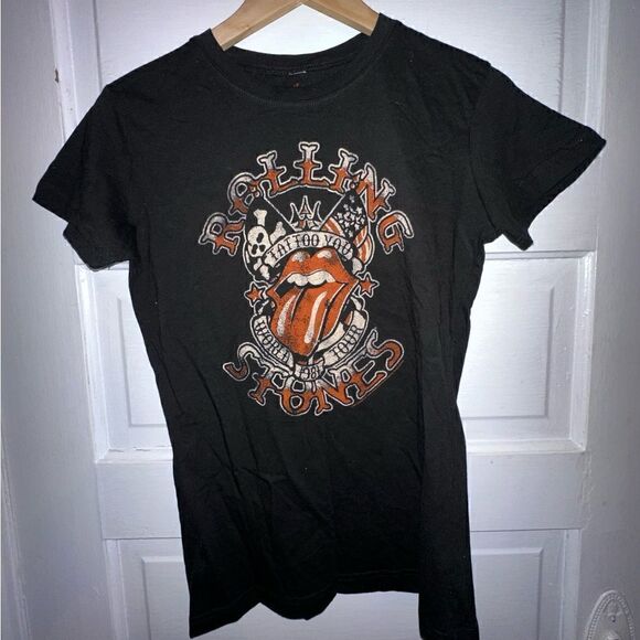 Rolling Stones Tattoo You 1981 Tour Girls Tee Size Large - Picture 2 of 6